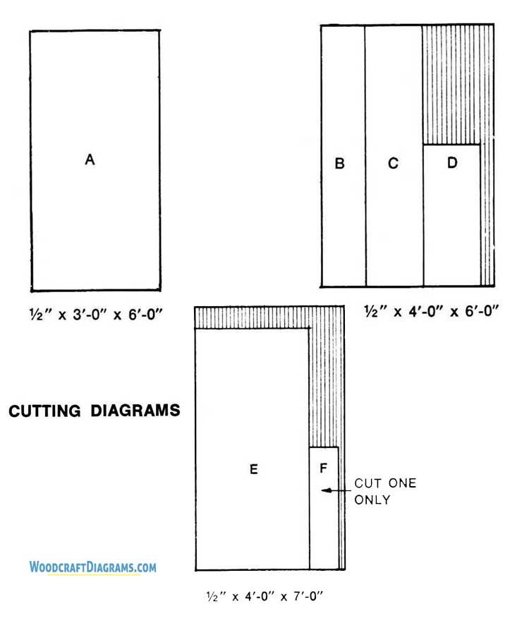 Kids Bunk Bed Plans Blueprints 03 Cutting Diagram