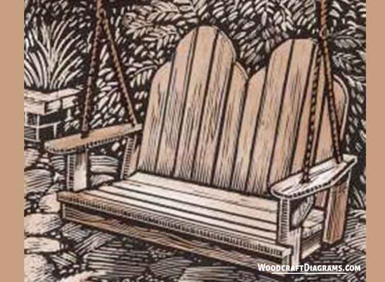Double Adirondack Swing Chair Plans Blueprints 00 Draft Design
