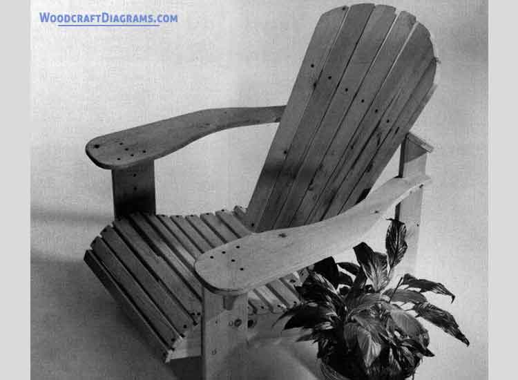 Modern Adirondack Chair Plans Blueprints 00 Draft Design