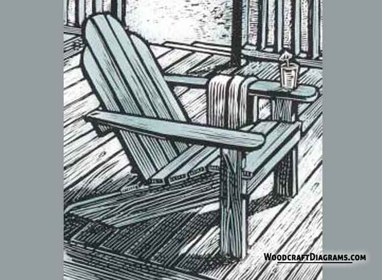Reclining Adirondack Chair Plans Blueprints For Lovely ...