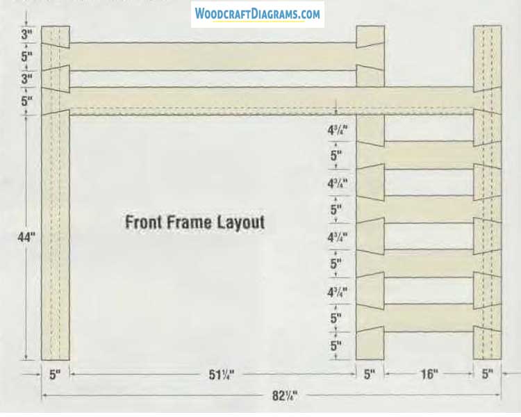 Kids Loft Bed With Stairs Plans Blueprints 01 Structural Layout