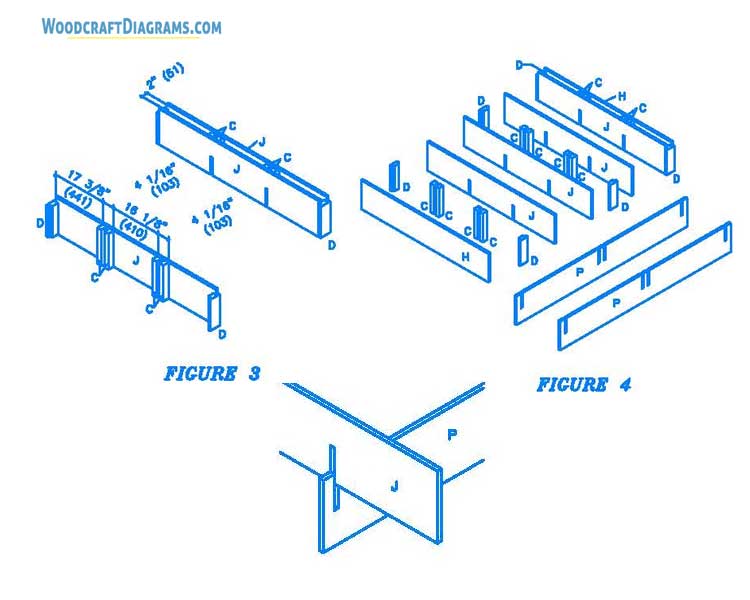 Queen Size Bed Frame With Drawers Plans Blueprints 05 Joints Details