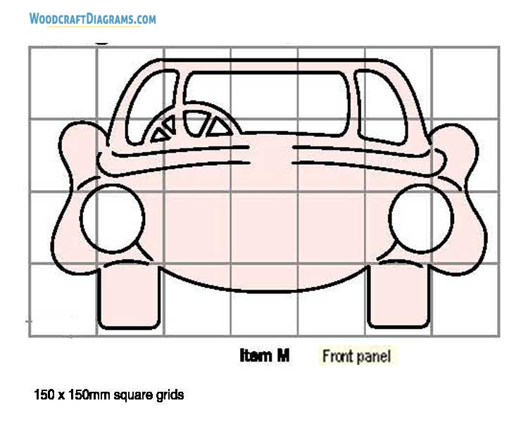 Race Car Bed Plans Blueprints 04 Front Panel