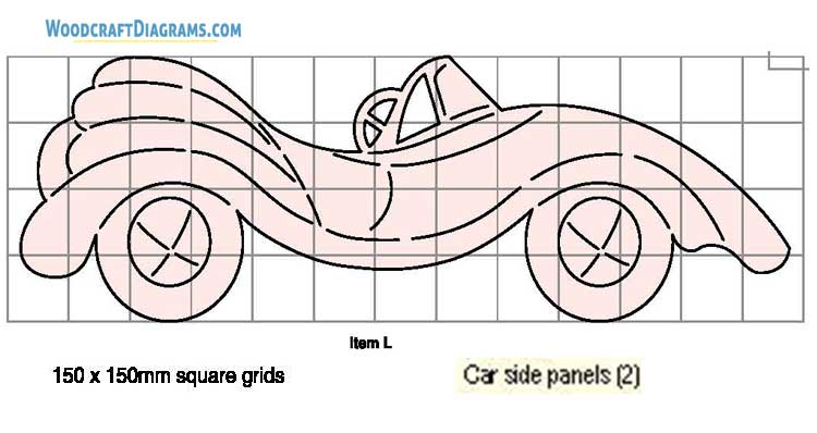Race Car Bed Plans Blueprints 05 Side Panels