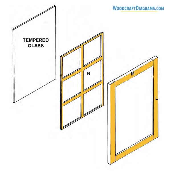 Display Wall Cabinet Plans Blueprints 04 Glass Panel