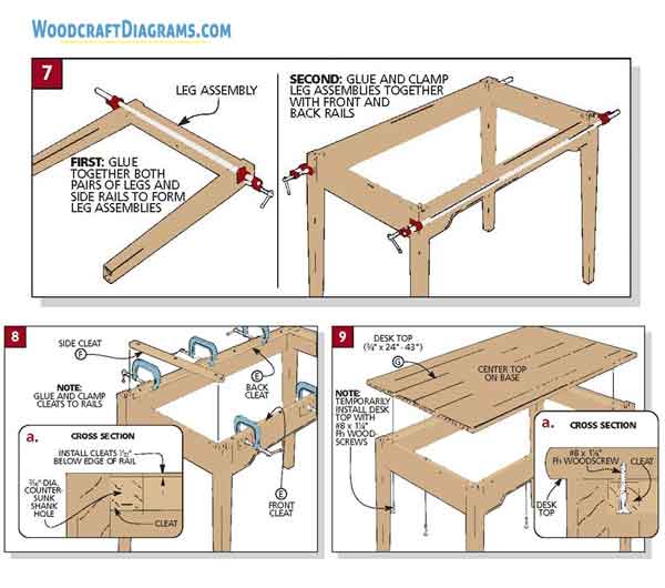 Roll Top Desk Plans Blueprints 08 Frame Assembly