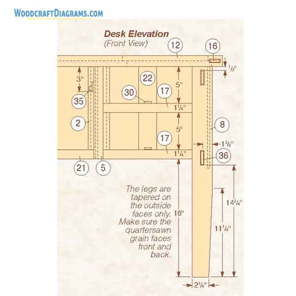 Simple Office Executive Desk Plans Blueprints 04 Joints Details